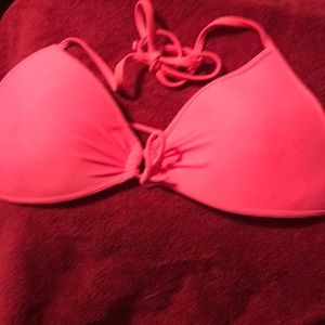 Bikini top by bodyglove  size large coral/pink/
